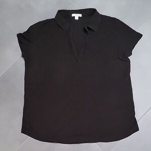 Women's Black Polo Shirt